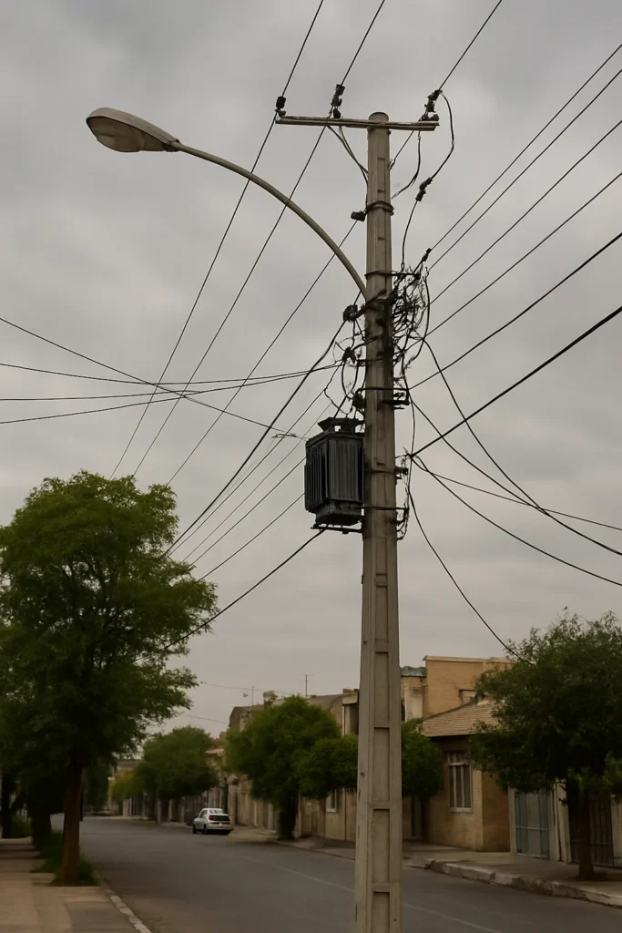 برای جابجایی تیر برق چه باید کرد