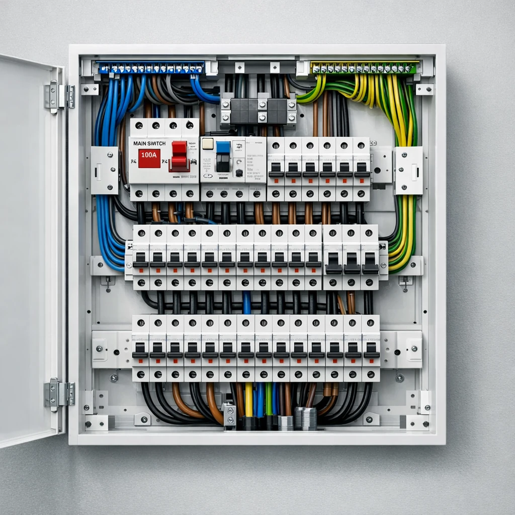 ارتفاع استاندارد تابلو برق از کف