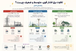 تفاوت برق فشار قوی، متوسط و ضعیف چیست؟