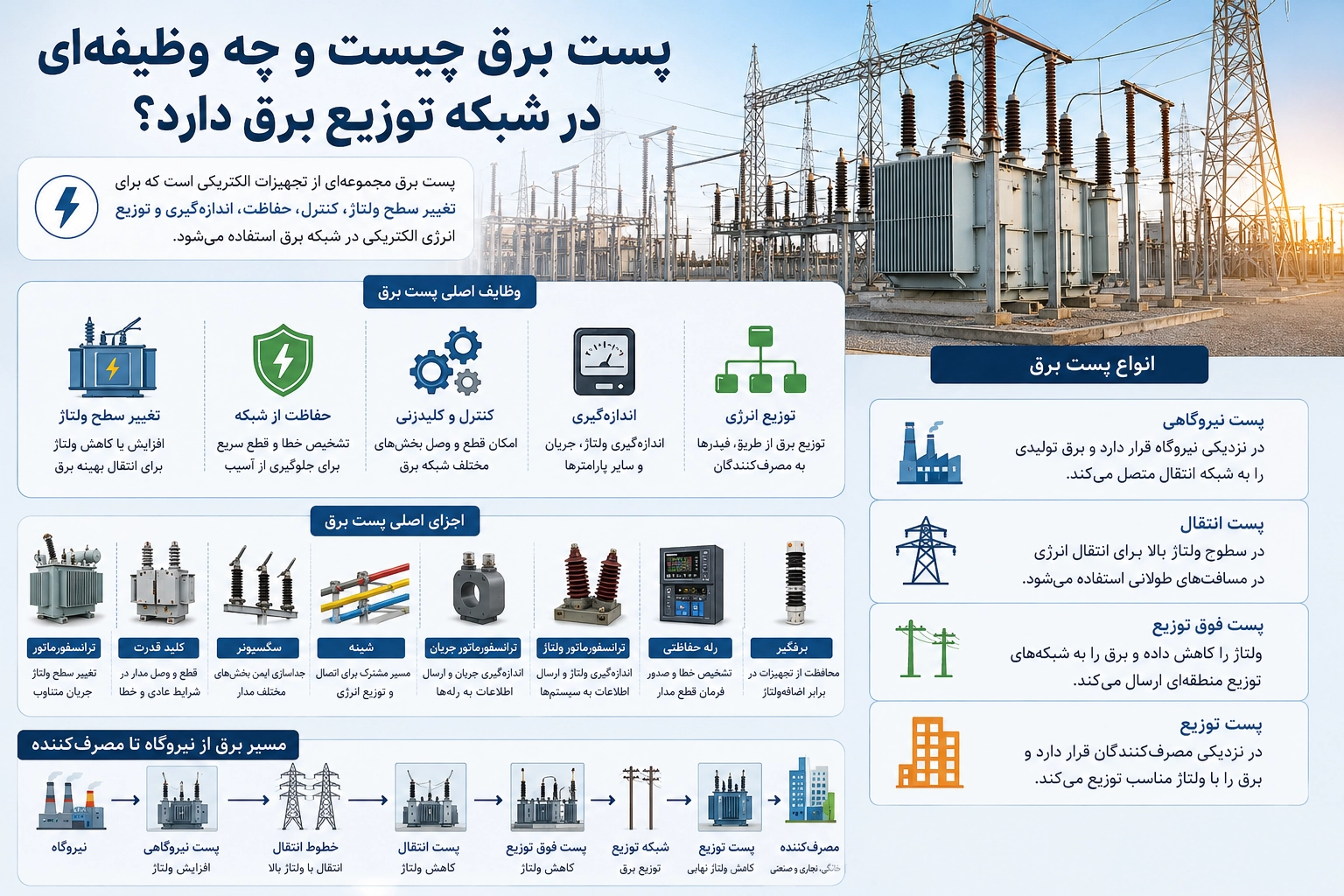 پست برق چیست